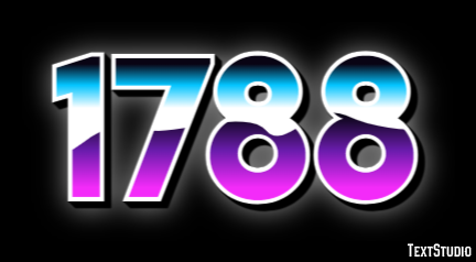 1788 Text Effect
