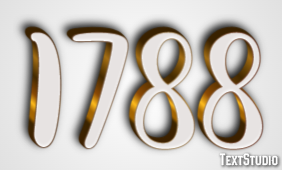 1788 Text Effect