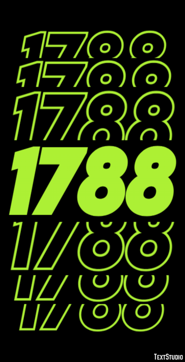1788 Text Effect