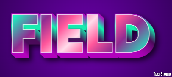 Field Text effect
