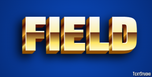 Field Text Effect