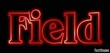 Field Text effect