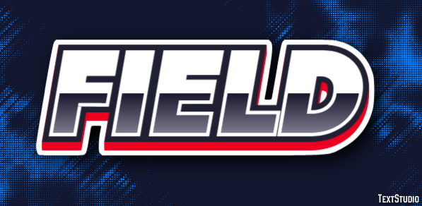 Field Text effect