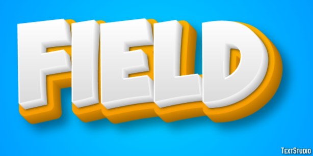 Field Text effect