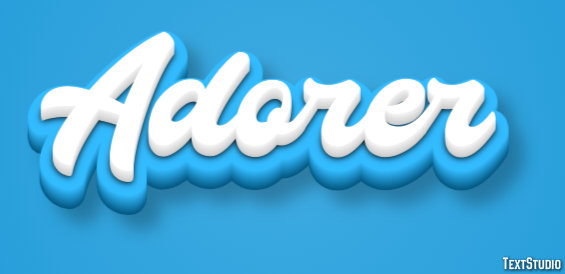 Adorer Effet de Texte