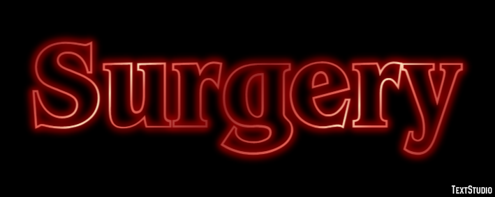 Surgery Text Effect
