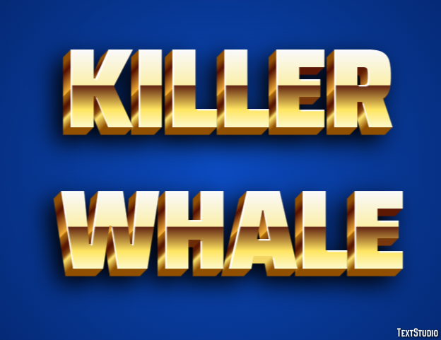 Killer whale Эффект текста