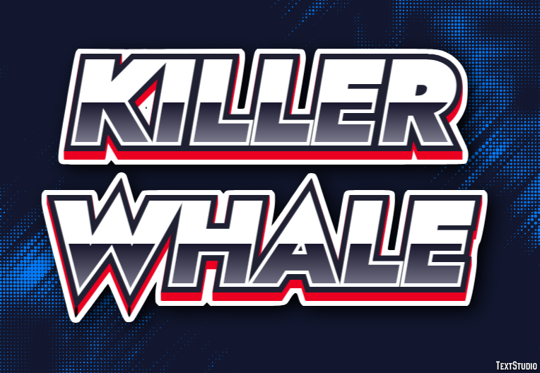 Killer whale Effet de Texte