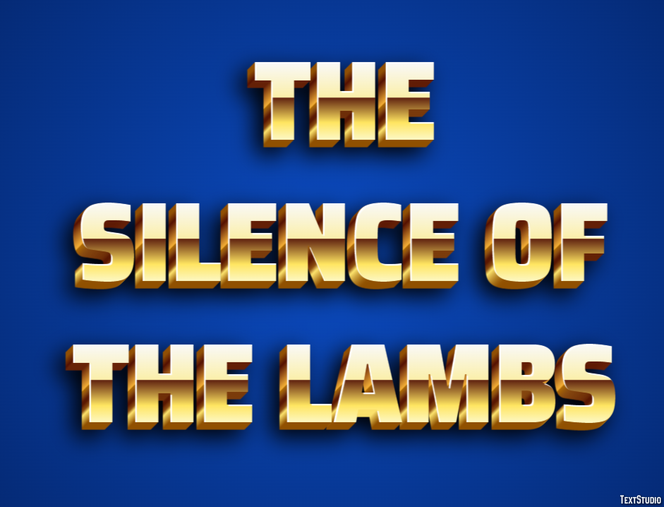 The Silence of the Lambs Text Effect