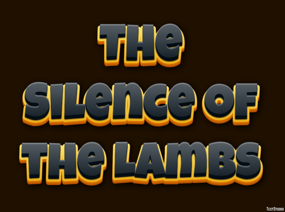 The Silence of the Lambs Text Effect