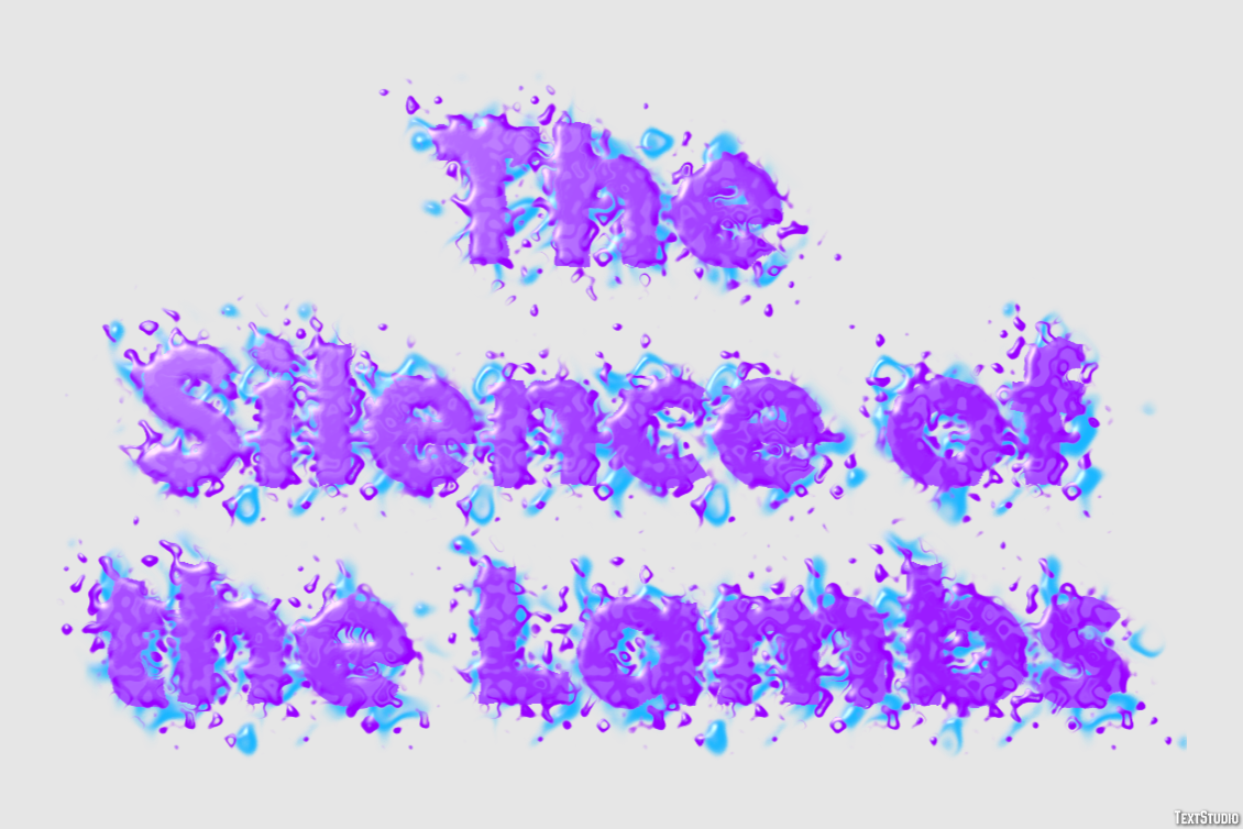 The Silence of the Lambs Text effect