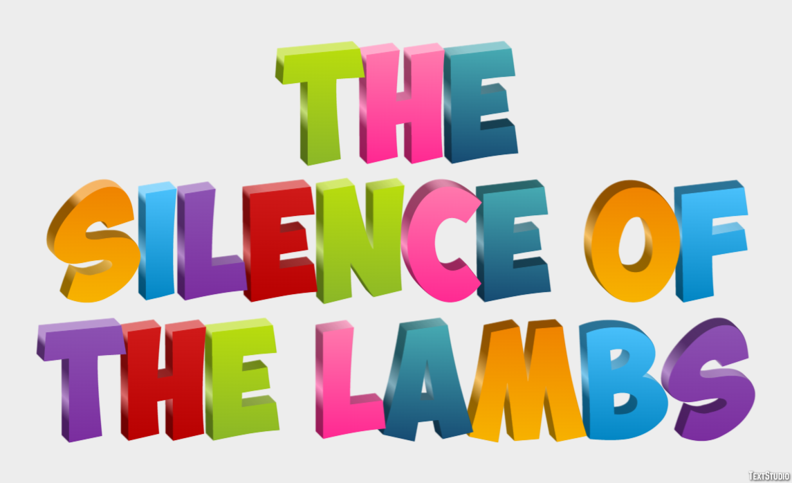 The Silence of the Lambs Text effect