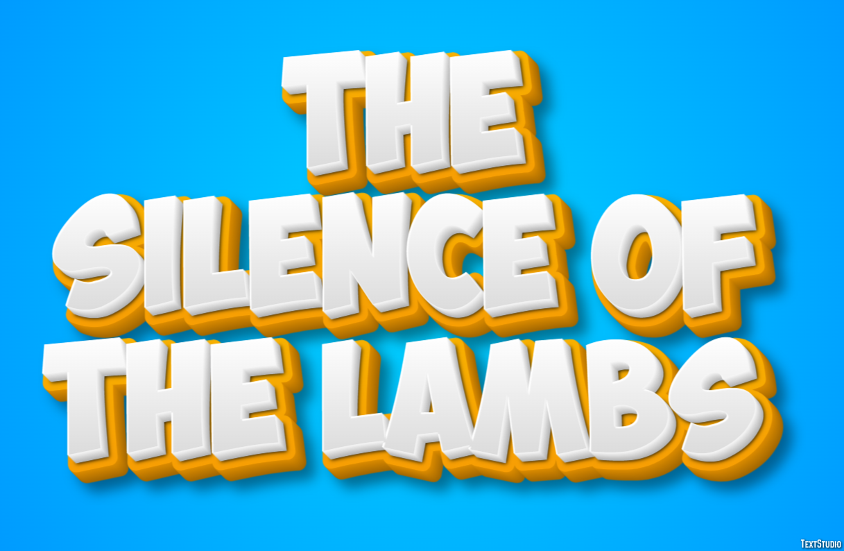 The Silence of the Lambs Text Effect