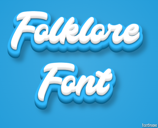 Folklore Font Text Effect