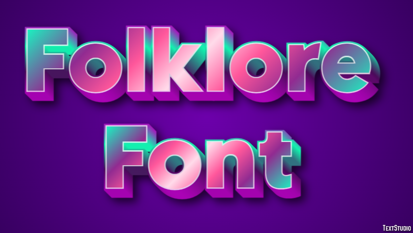 Folklore Font Text Effect