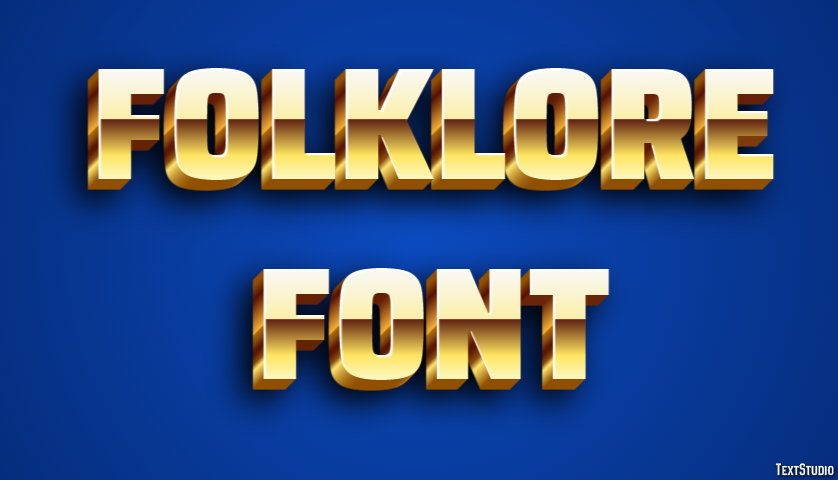 Folklore Font Text Effect