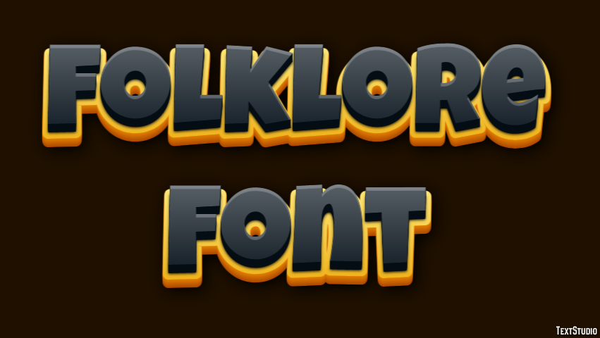 Folklore Font Text Effect
