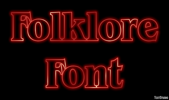 Folklore Font Text Effect