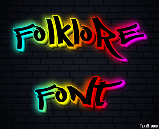 Folklore Font Text Effect