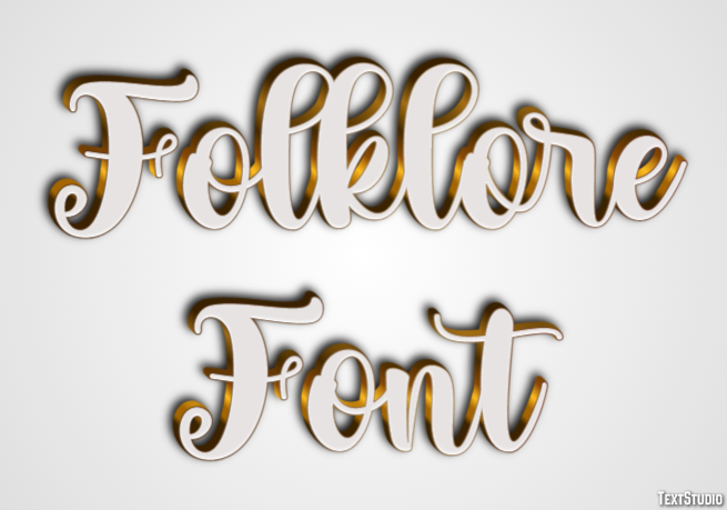 Folklore Font Text Effect