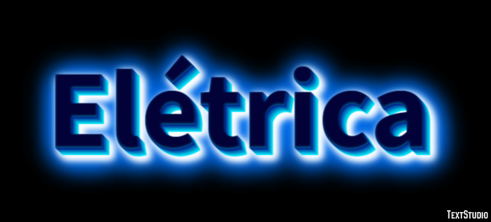 Elétrica Efeito de texto