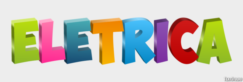 Elétrica Efeito de texto
