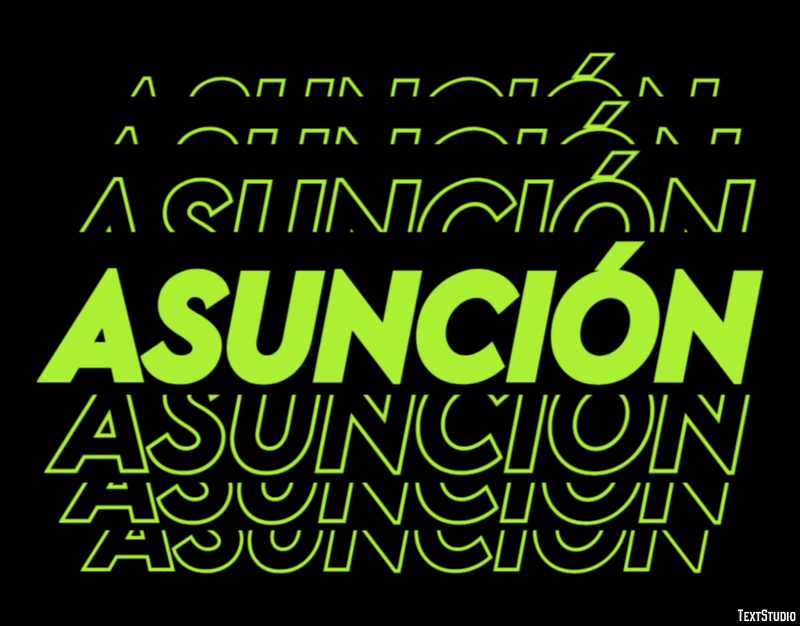 Asunción Efecto de Texto