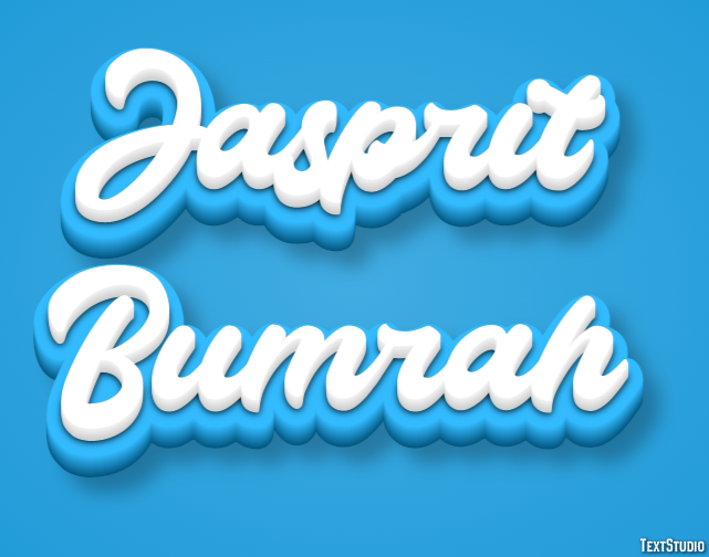 Jasprit Bumrah Efeito de texto