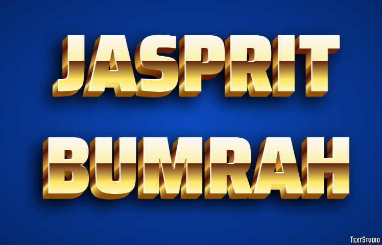 Jasprit Bumrah Efeito de texto