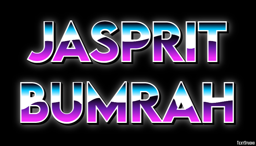 Jasprit Bumrah Efeito de texto
