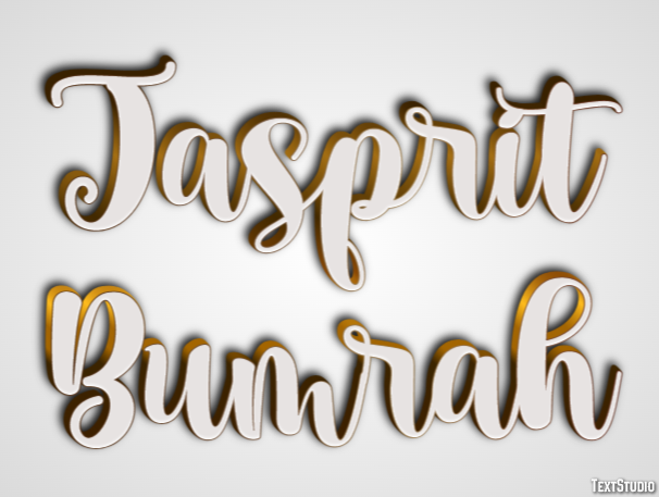 Jasprit Bumrah Efeito de texto