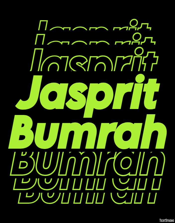 Jasprit Bumrah Efecto de Texto
