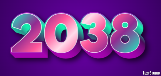 2038 Text Effect