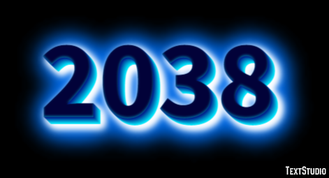 2038 Text Effect