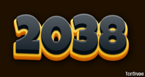 2038 Text Effect