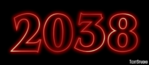 2038 Text Effect