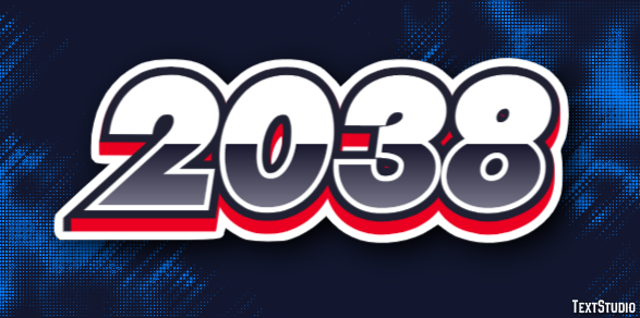 2038 Metin efekti