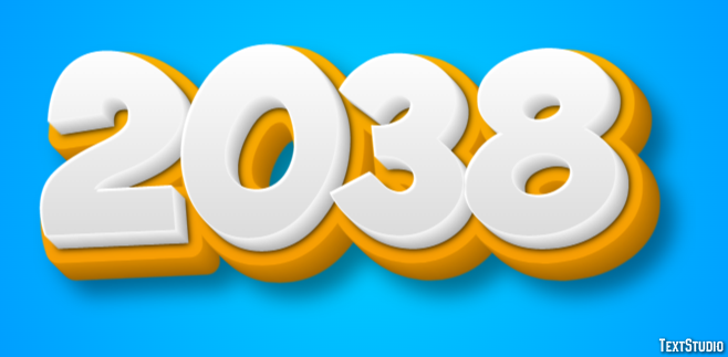 2038 Text Effect