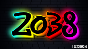 2038 Text Effect