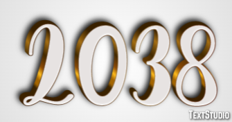 2038 Metin efekti