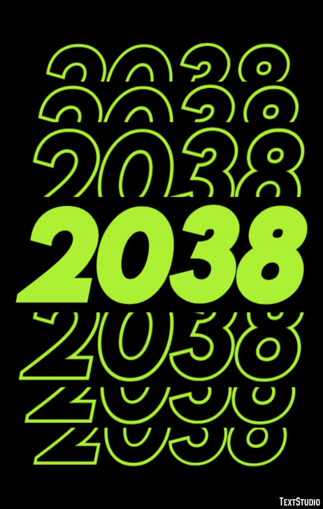 2038 Metin efekti
