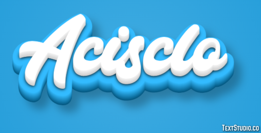 Acisclo Efecto de texto