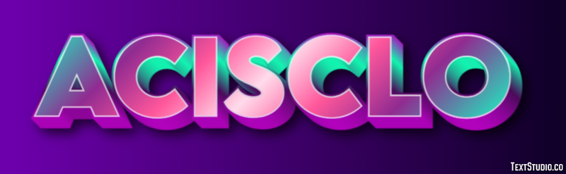 Acisclo Efecto de texto