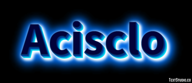 Acisclo Efecto de texto
