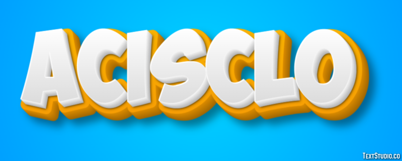 Acisclo Efecto de Texto