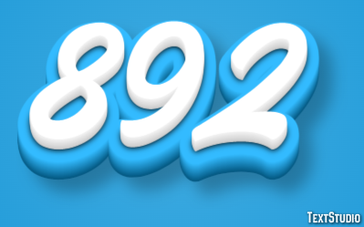 892 Text Effect