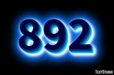 892 Text Effect