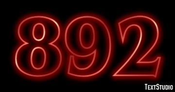 892 Text effect