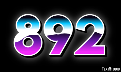 892 Text Effect