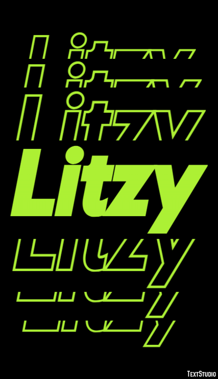 Litzy Effetto testo